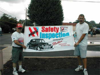 Clyde McCoy and Darrel Boffo, NSRA Safety Inspectors, were performing 23 Point Safety Inspections