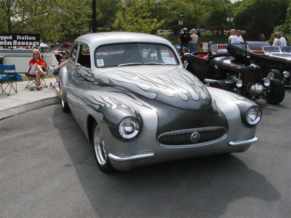 Gray flamed Buick!