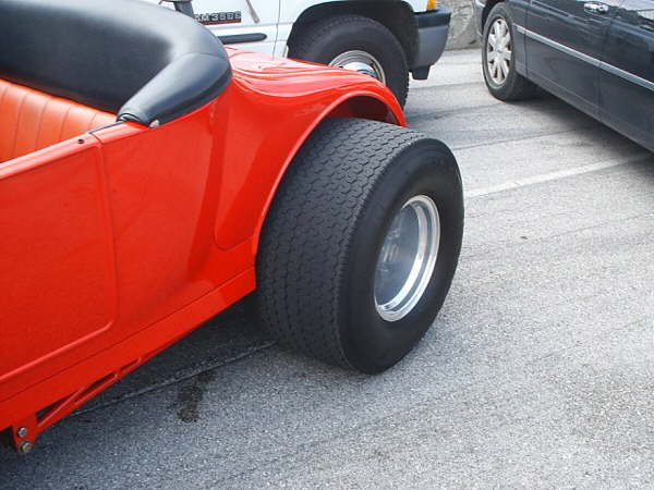 Brian Stinger of Indianapolis brought his array of goodies to build track-style T roadsters, from flip up gas caps to chassis' & cars.