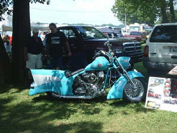 Two-wheeled tribute to the '57 Chevy.