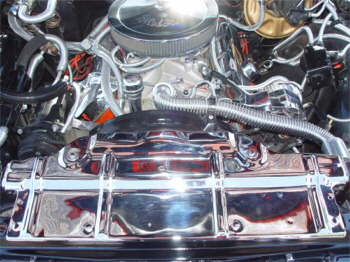 Extreme Painted Olds Engine