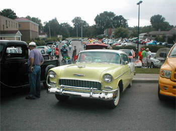 Charles Cook drove over from London in  his Fine 55 Chevy