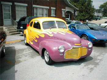 Arlene Allen was cruisein in style with this 41 Chevy Cpe