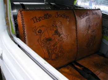 Hand-tooled seat covers