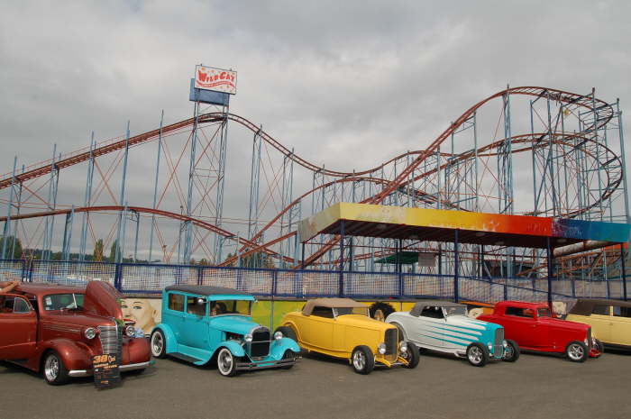 Group shot with roller coaster 2