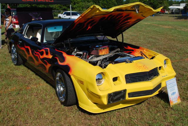 22  This Camaro was on fire but had no owner info