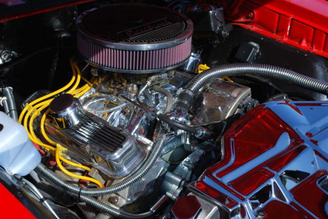 8  GTO power in Tony's red Pontiac