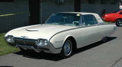 '61 T-bird-In 61 the Thunderbird was completely restyled.  This is a low-miles (61,000) survivor in outstanding condition. 