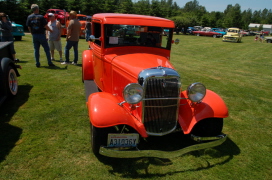 orange 34 Ford pu