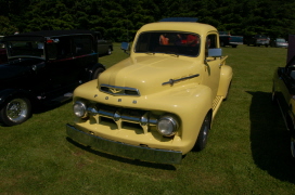 yellow Ford pickup