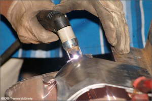Cutting aluminum and stainless is oh so easy with the plasma cutter