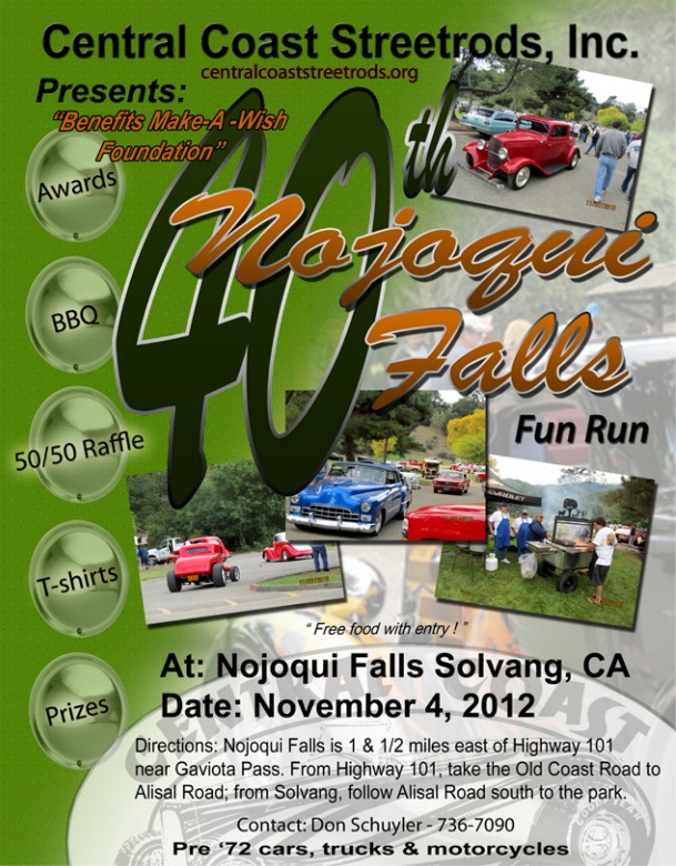 40th Annual Nojoqui Falls Fun Run Car Show Hotrod Hotline