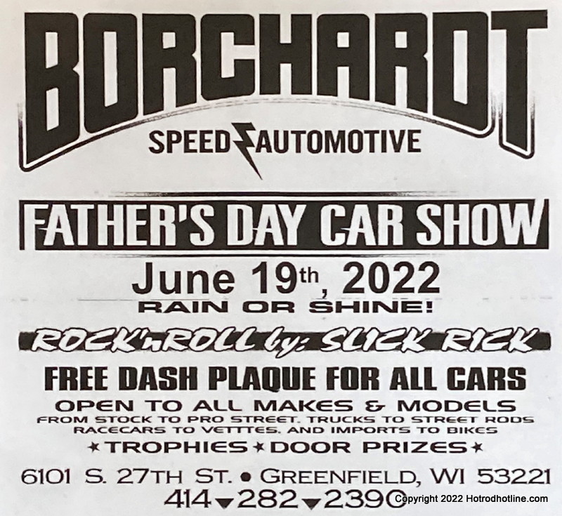 Borchardt's Father Day Car Show Hotrod Hotline