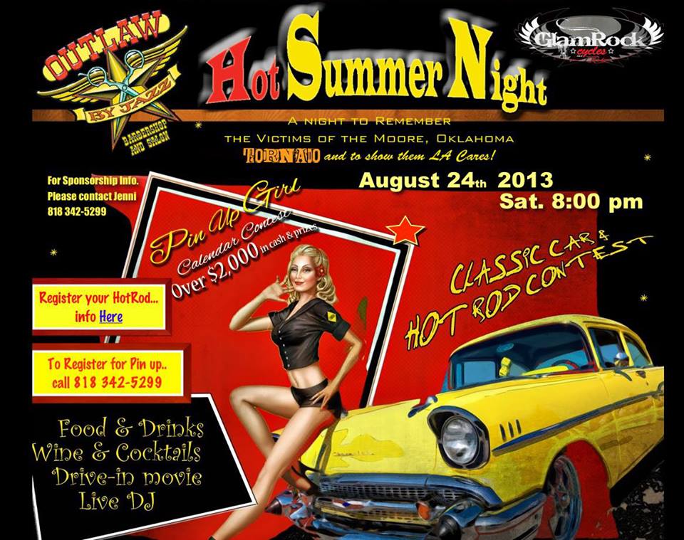 Hot Summer Nights Car Show & Pinup Contest Hotrod Hotline