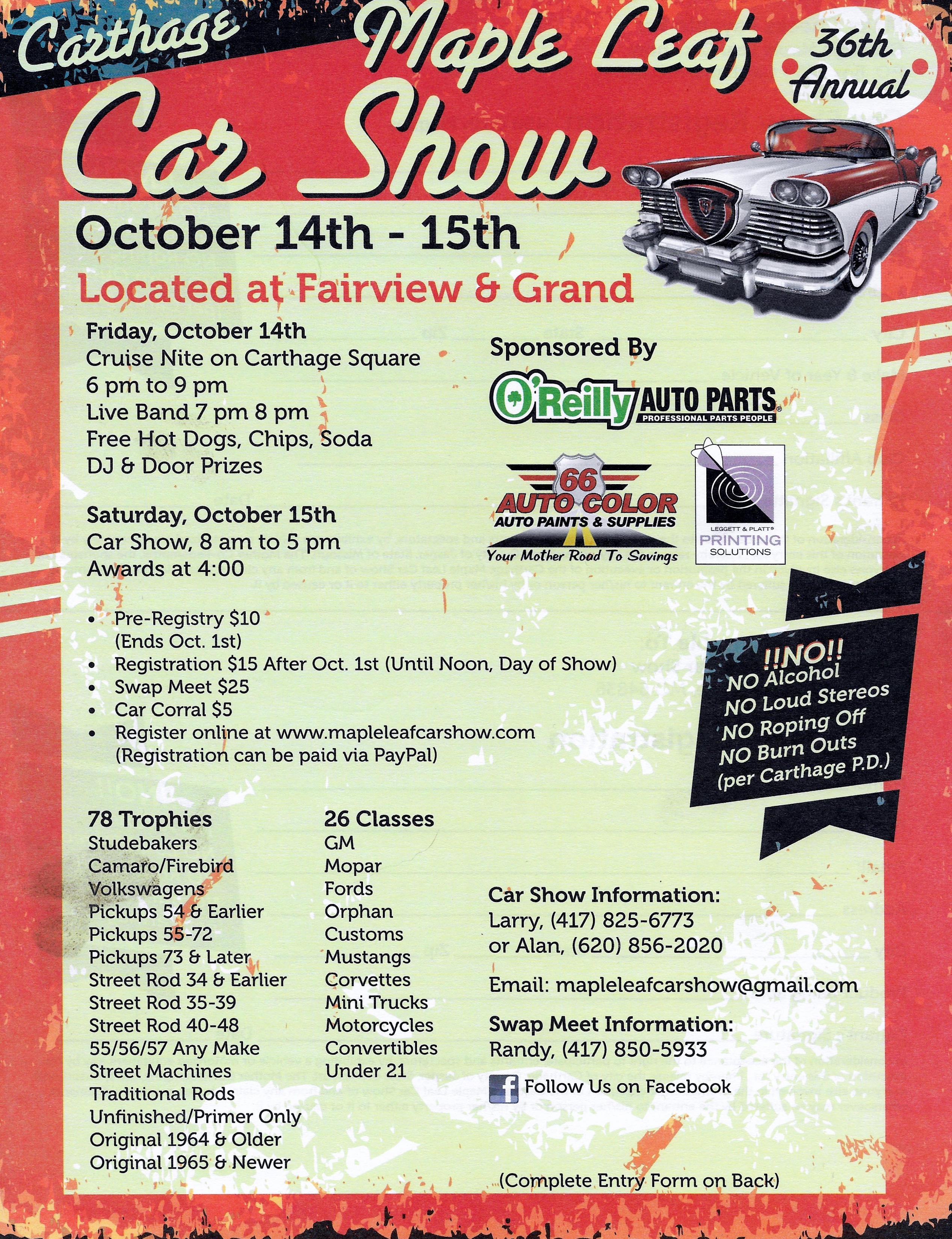Carthage Maple Leaf Car Show Hotrod Hotline