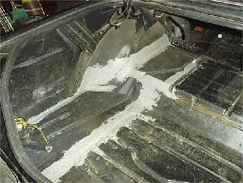 Inside left trunk. New metal & sealed.