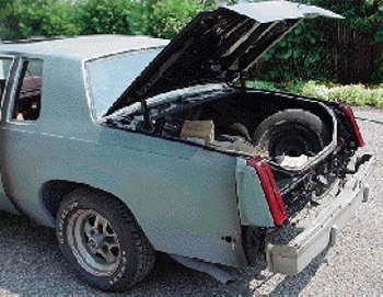 The following structural replacements were trunk lid, 23 Jul 