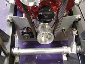 Front of motor place