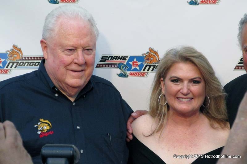 Tom “Mongoo$e” McEwen (L) with Robin Broidy, producer of the movie SNAKE & MONGOO$E.