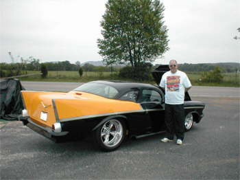 Jim Bryant came by in his Awsum 57 Chevy