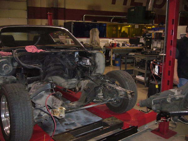 Engine and trans removed