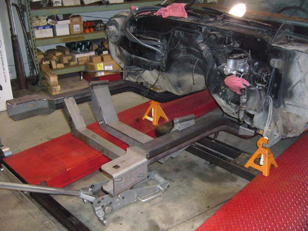 The prototype 2nd gen subframe is Mocked into place