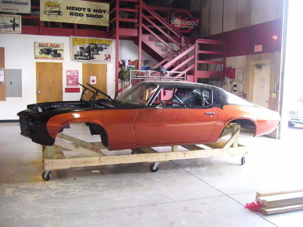 Body is ready for delivery to the body shop for body and paint work