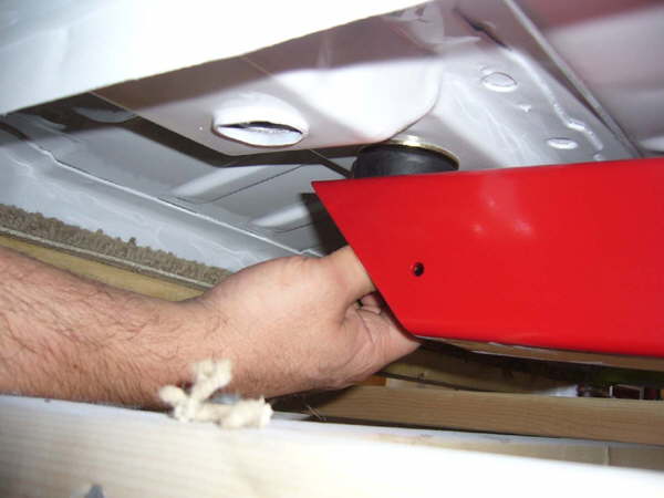 Reinstalling the urethane body mounts, urethane offers a better life span then rubber mounts