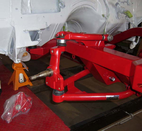 2" dropped spindles are used to yield a low stance to improve handling and performance.