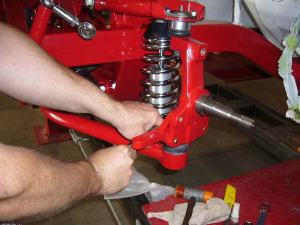 Bolts are tightened and then torqued