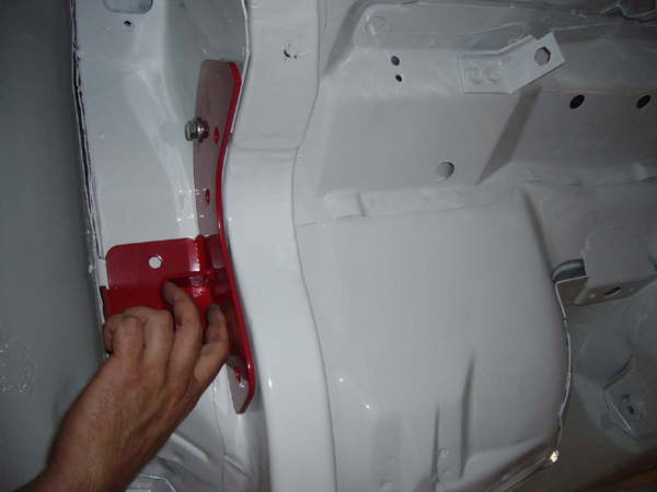 4-Link brackets bolt in using some existing holes and some drilled holes