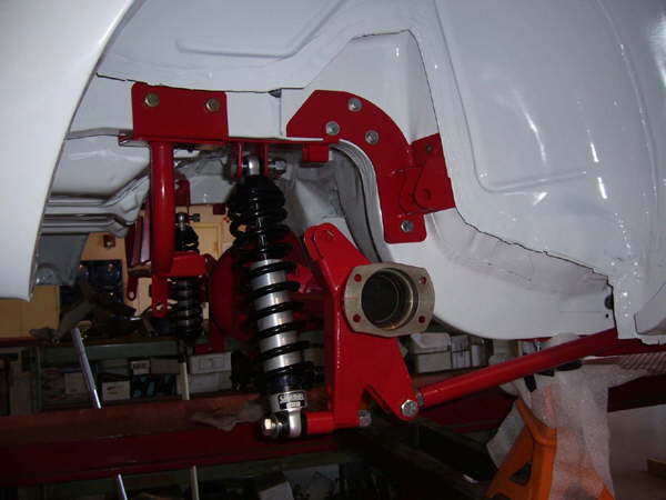 Adjustable coilovers are used to tuneability & performance