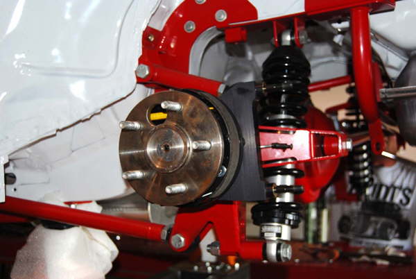 Axles & wilwood rear disc brakes with parking brake installed