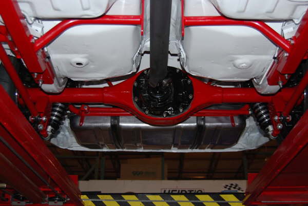 Optional 9" Ford rear housing wiht brackets installed helps speed installation