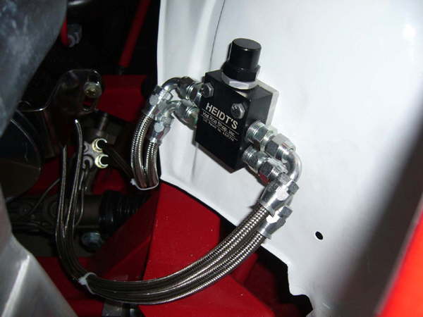 eidts power steering valve installed to allow a better road feel.