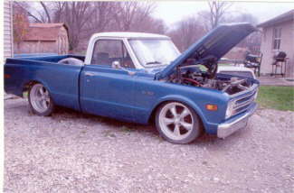 1967 Chevy Pickup – Changing & Completing Work From Another Shop For New Owner. – This Is Going To Be A Driver. Completing Project Includes Wiring, Suspension Mods, Air Ride, Sway Bars, Fabricating Front And Rear Wheel Wells. Adding AC And Custom Interior