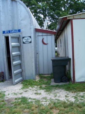 Our air compressor room looks like an outhouse